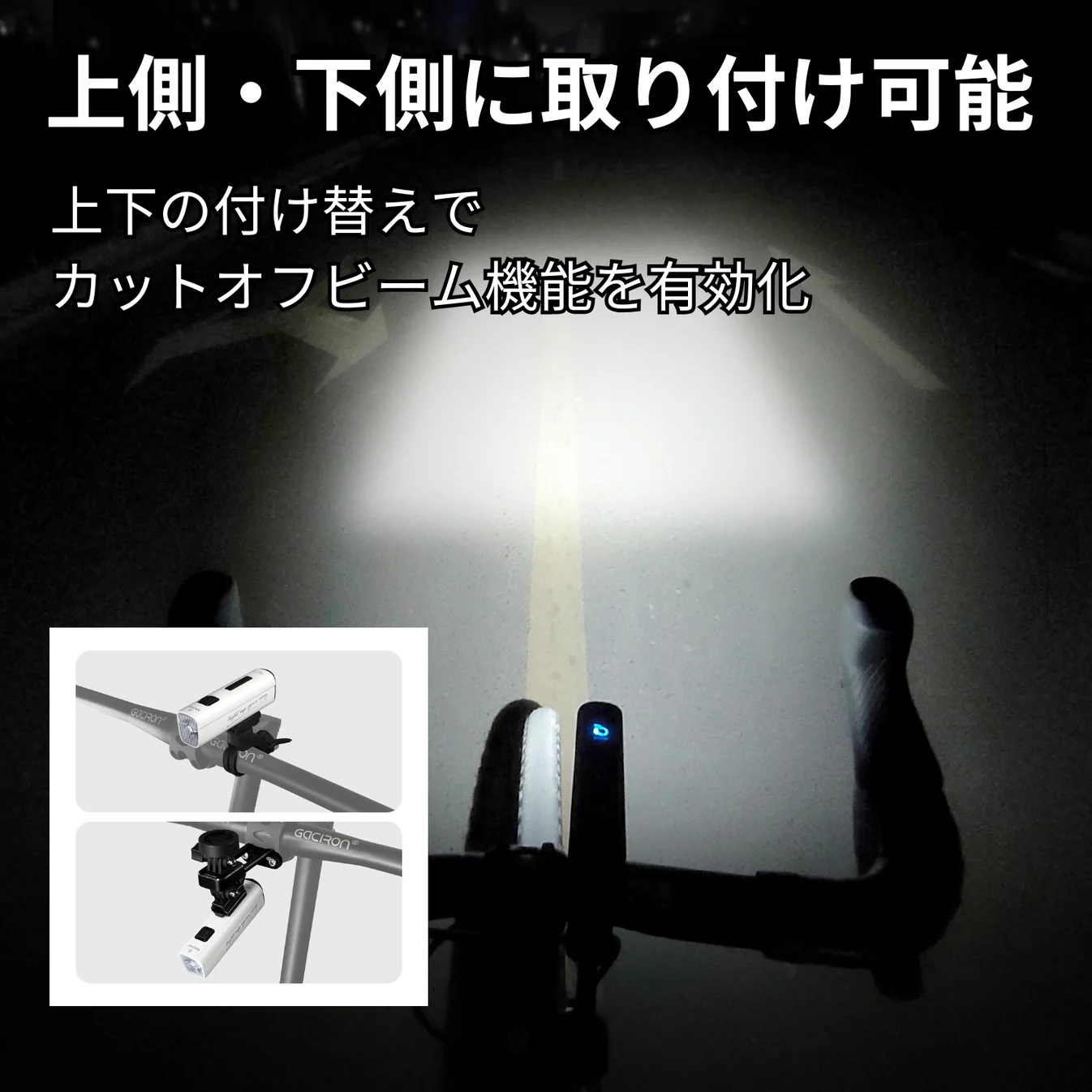 KIWI-800 | 洗練されたデザインの自転車ライトならGacironJapan（ガシ